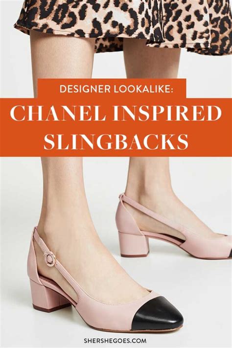 chanel inspired slingback|chanel slingback look alikes.